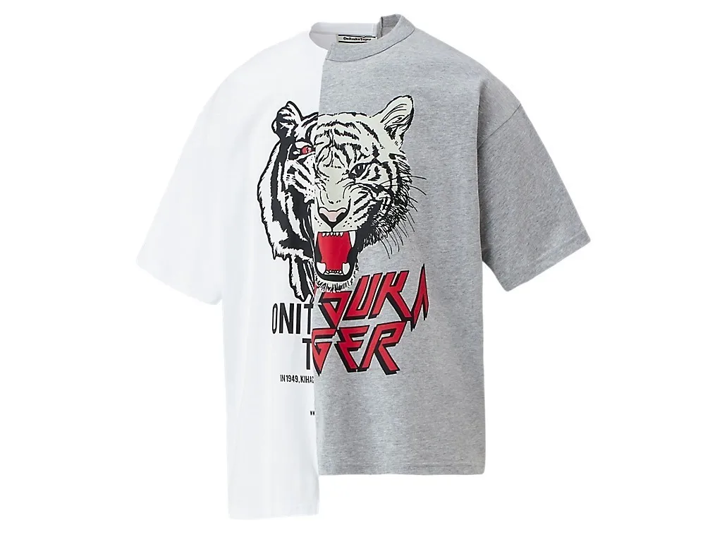 Onitsuka Tiger  |Crew Neck Unisex Street Style Other Animal Patterns