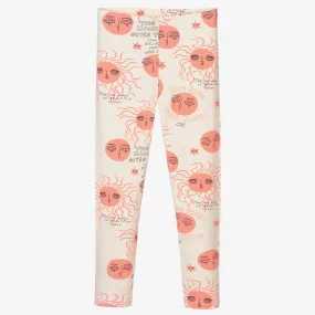 Pink & Ivory Cotton Leggings