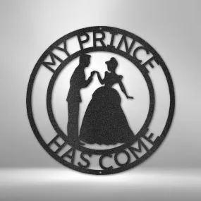 Prince and Princess Monogram - Steel Sign