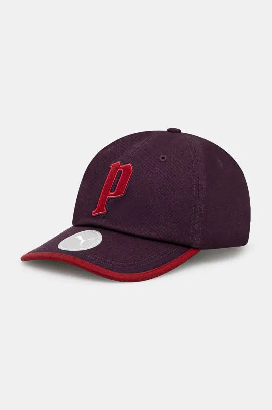 Puma cotton baseball cap Play Paris Retro Club violet color 025512