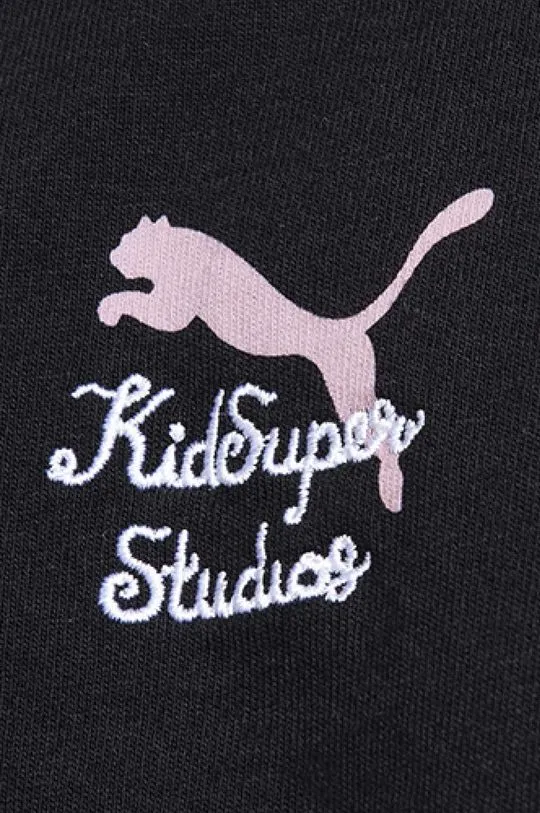 Puma cotton t-shirt x Kidsuper Studio black color