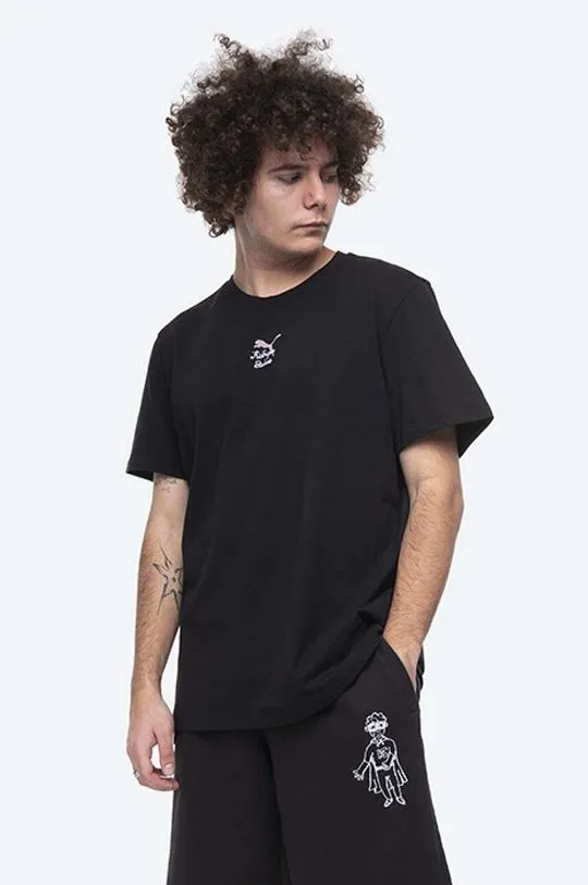 Puma cotton t-shirt x Kidsuper Studio black color