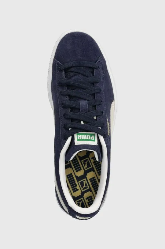 Puma suede sneakers navy blue color