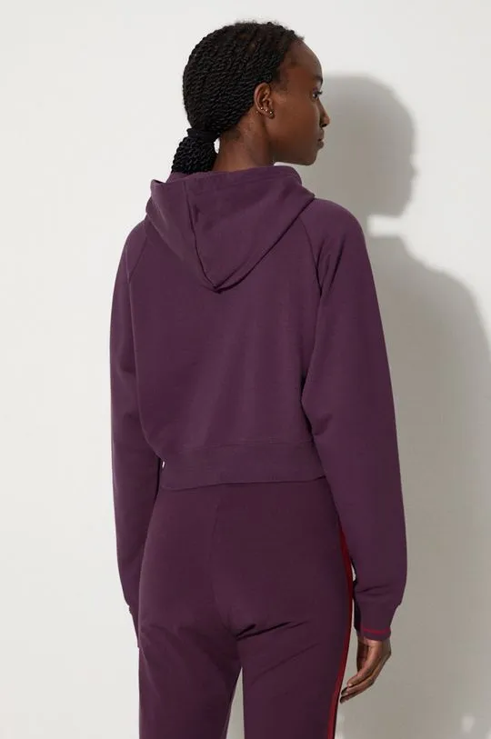 Puma sweatshirt Classics Play Paris Relaxed Hoodie women's violet color hooded 627484