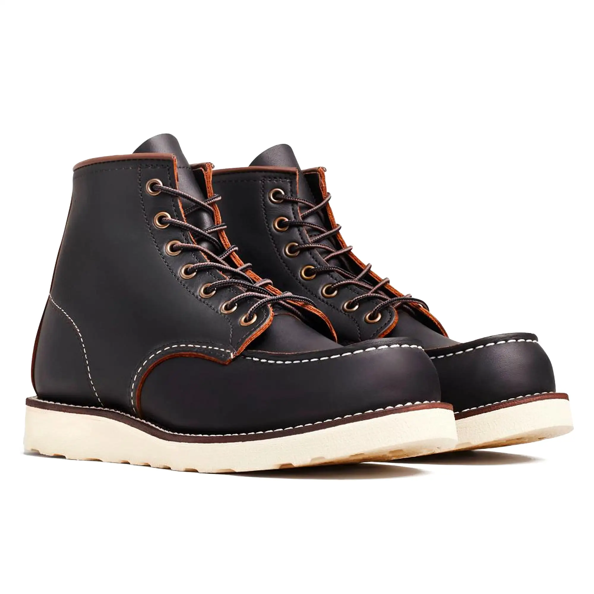 Red Wing 8849  6 Moc Toe Leather Boot - Black Prairie