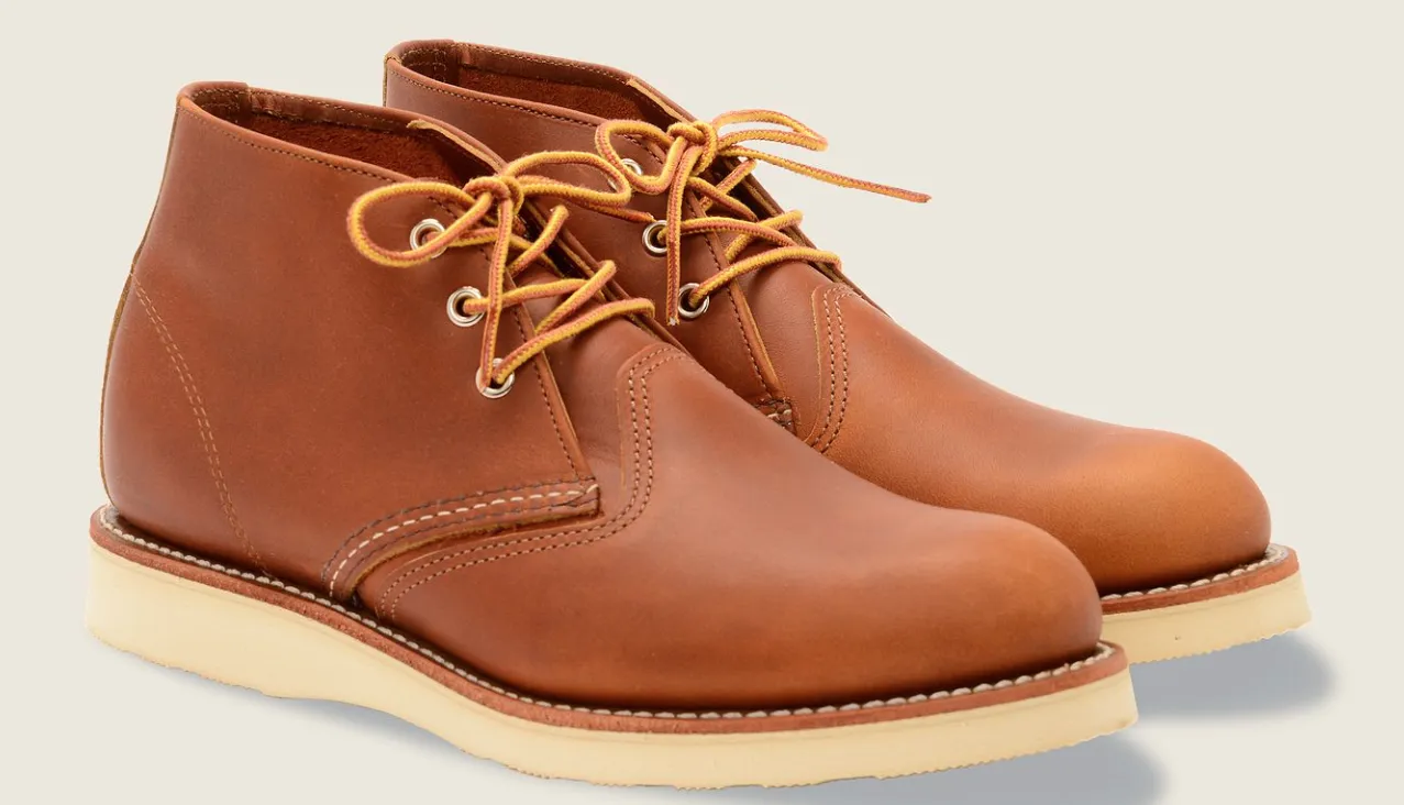 Red Wing Heritage USA Made Work Chukka (3140)- Oro-iginal Tan Leather