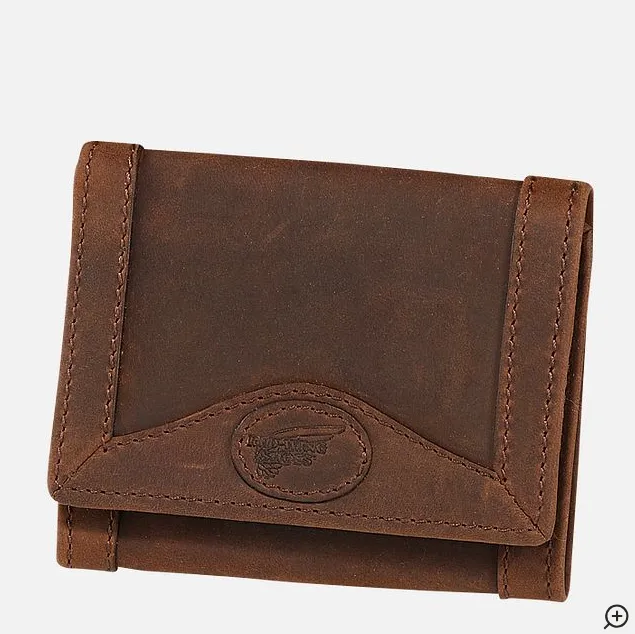 Red Wing Tri Fold Wallet- Brown