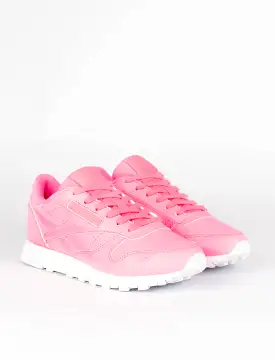 Reebok Classic Leather Trainer Le Pink / White