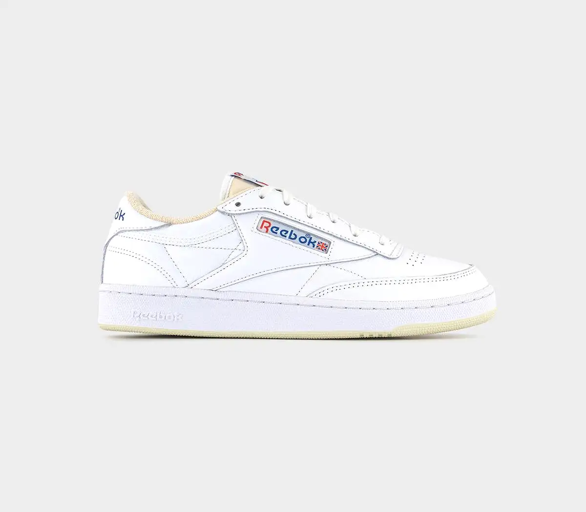 Reebok Club C 85 Vintage White Alabaster Vector Blue Trainers