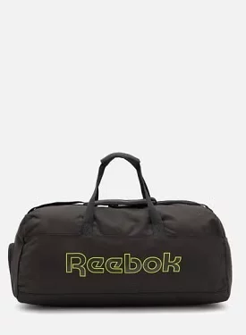 REEBOK LINEAR LOGO GRIP BLACK DUFFEL BAG