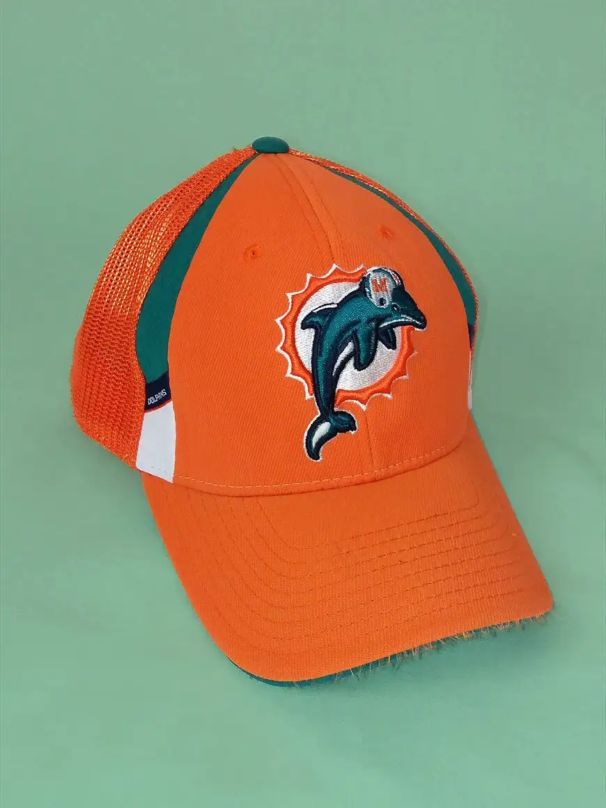 REEBOK Miami Dolphins NFL Football Baseball Hat - size L/XL