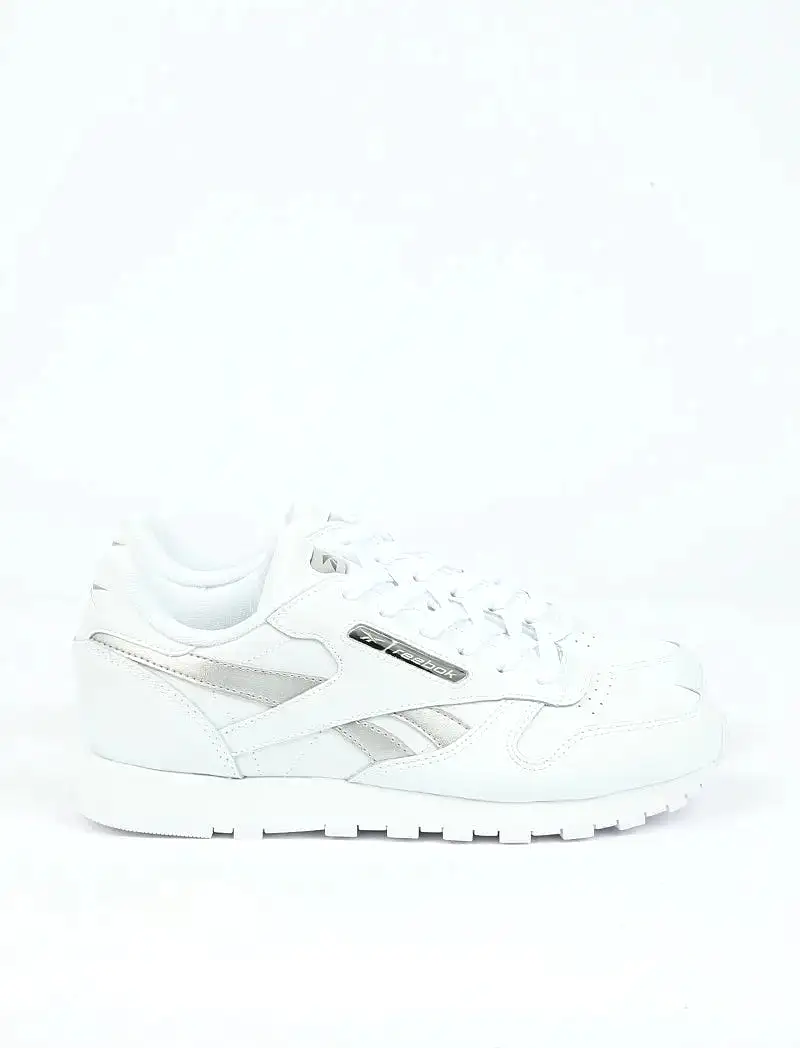 Reebok Womens Classic Leather Trainer White / Silvmt / White