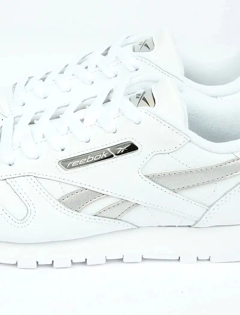 Reebok Womens Classic Leather Trainer White / Silvmt / White