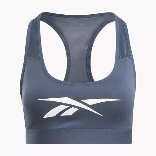 REEBOK WOMEN'S LUX VECTOR RACER BLUE SPORTS BRA