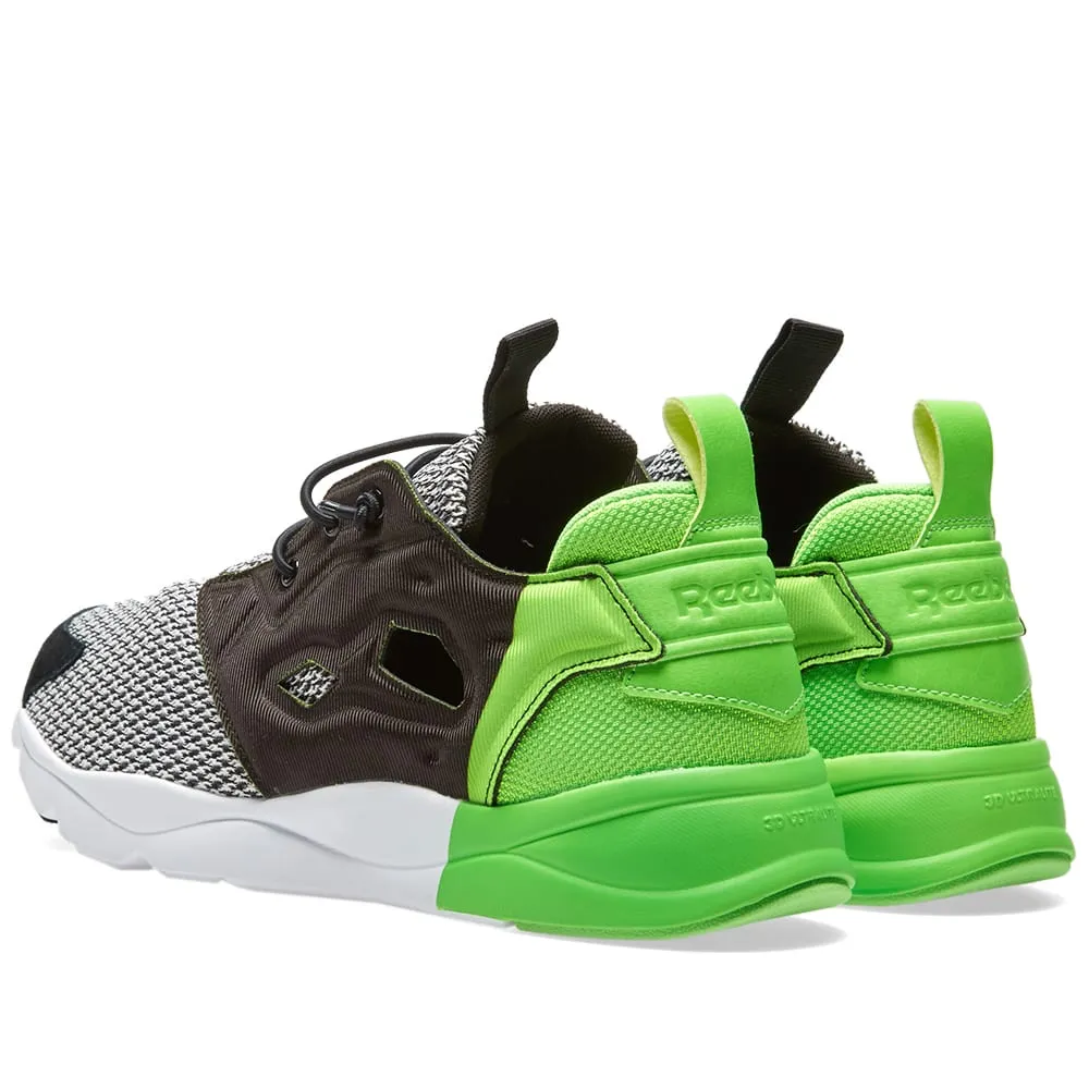 Reebok x Black Scale FuryliteBlack, White & Solar Green