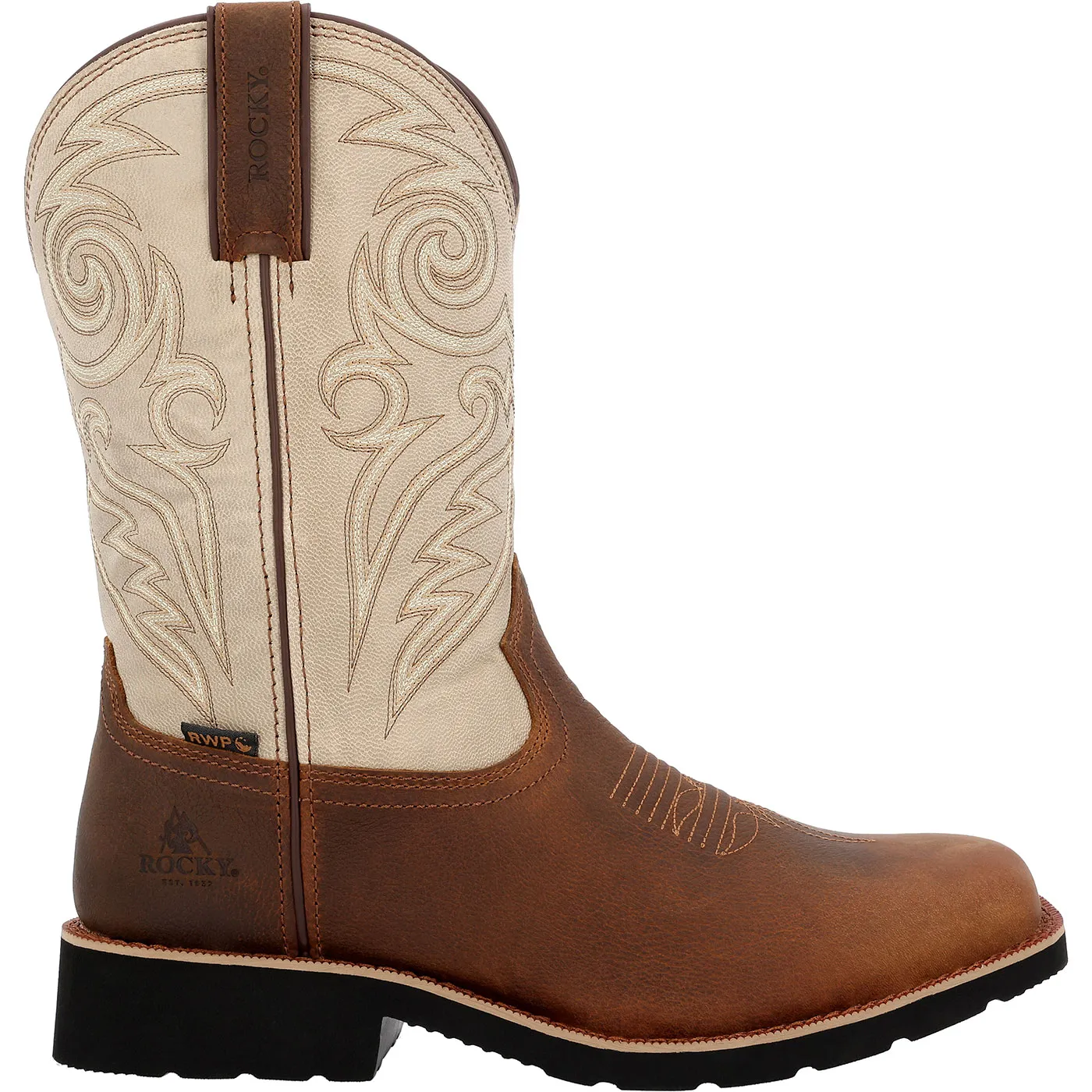 Rocky MonoCrepe 12” Waterproof Western Boot