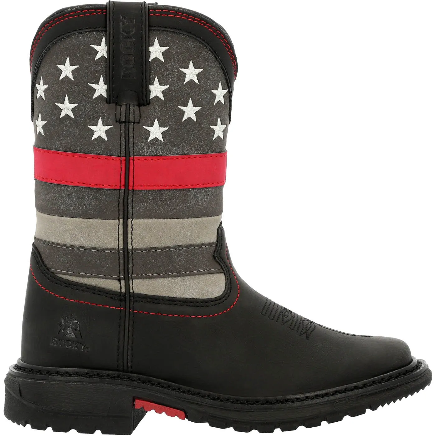 Rocky Red Line Big Kid Western Boot