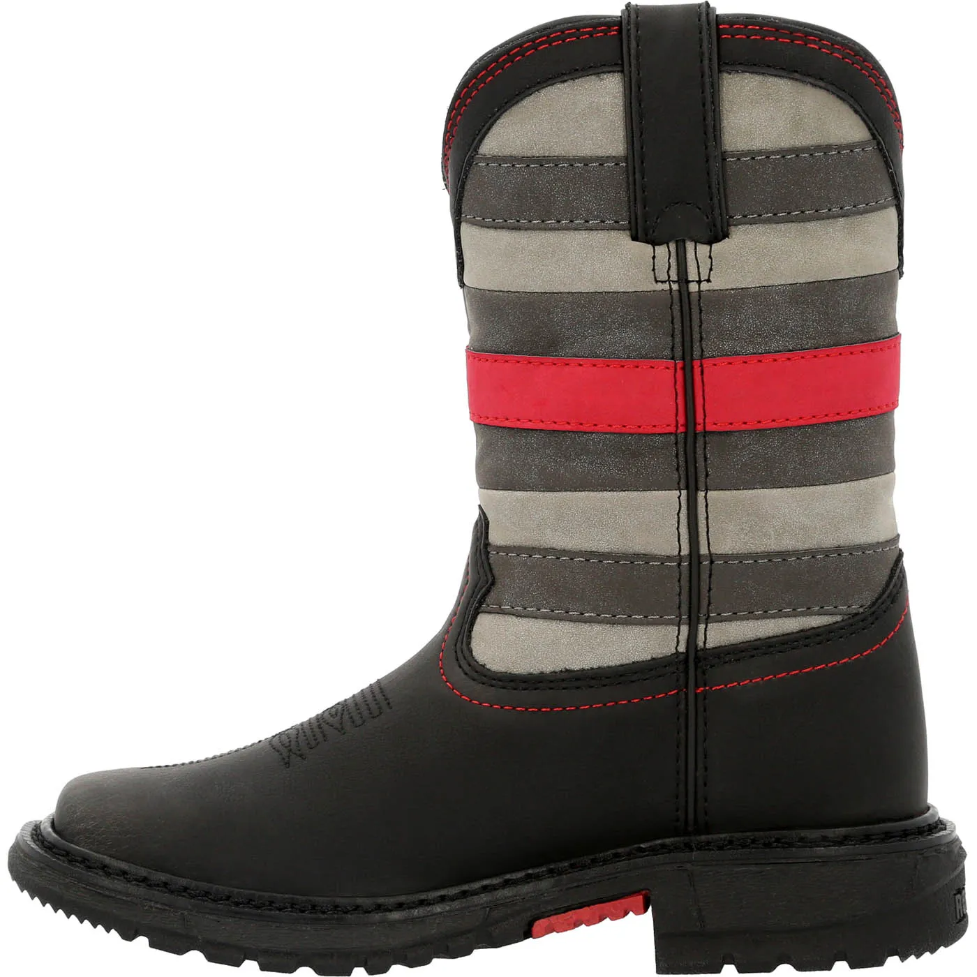 Rocky Red Line Big Kid Western Boot