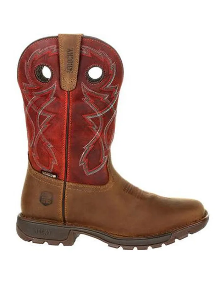 Rocky RKW0316 Mens Legacy 32 Waterproof Western Boot Tan Red