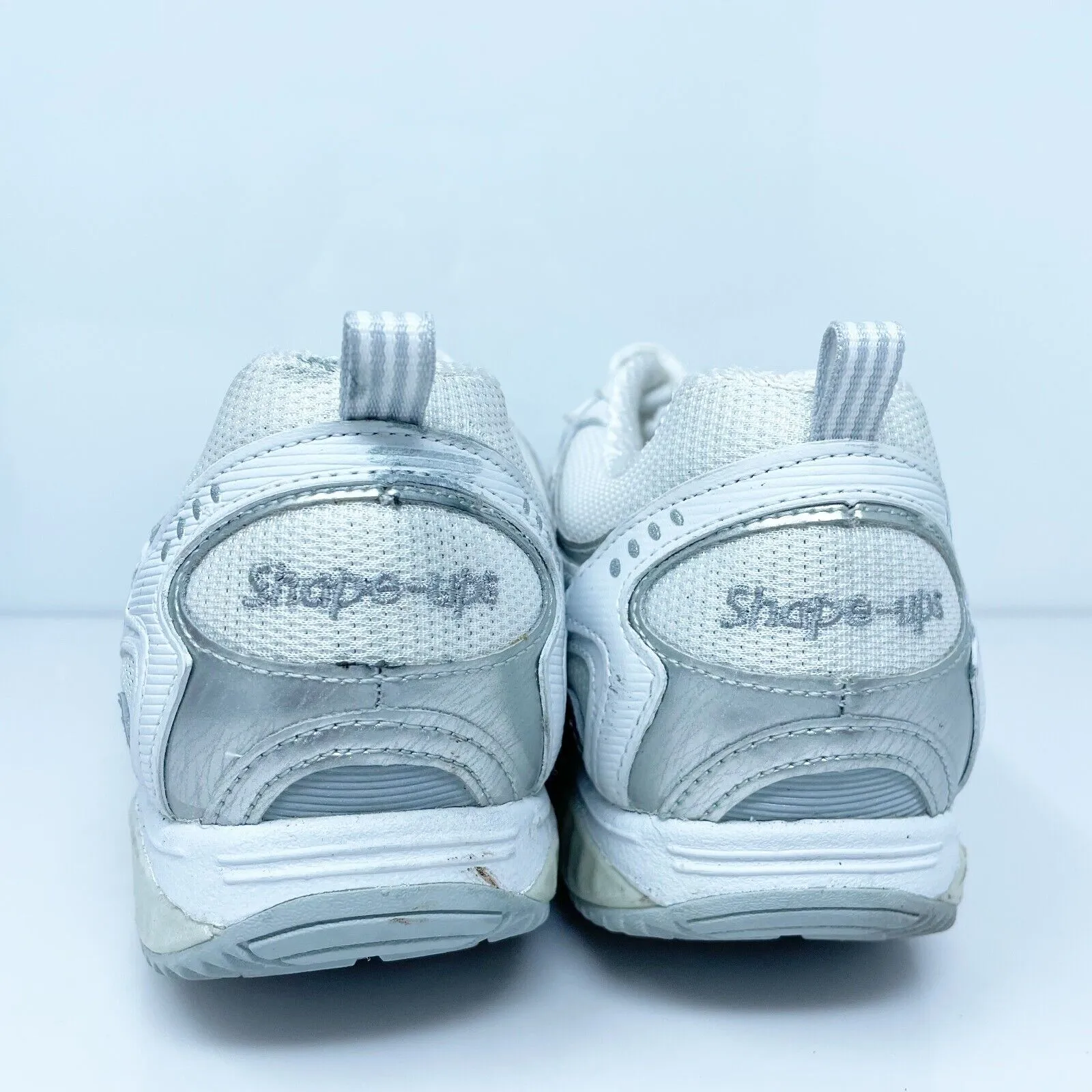 Skechers Womens Shape Ups 12323 White Casual Shoes Sneakers Size 9