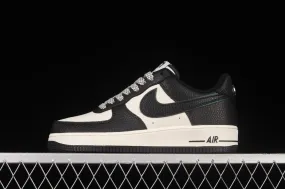 Stussy x Nike Air Force 1 Low Gypsophila Black White Shoes ST2022-618