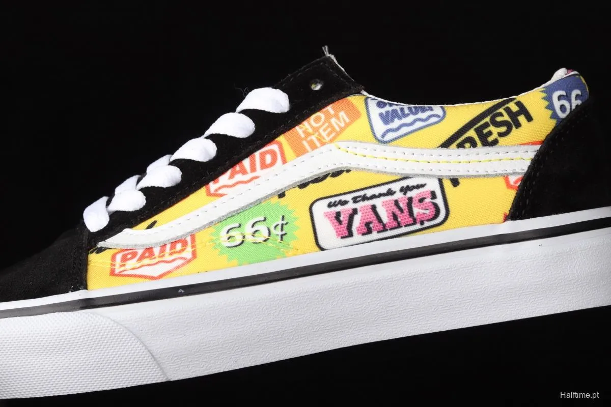 Vans Old Skool 2021 summer new color alphabet printing leisure sports board shoes VN0A38G2VFK