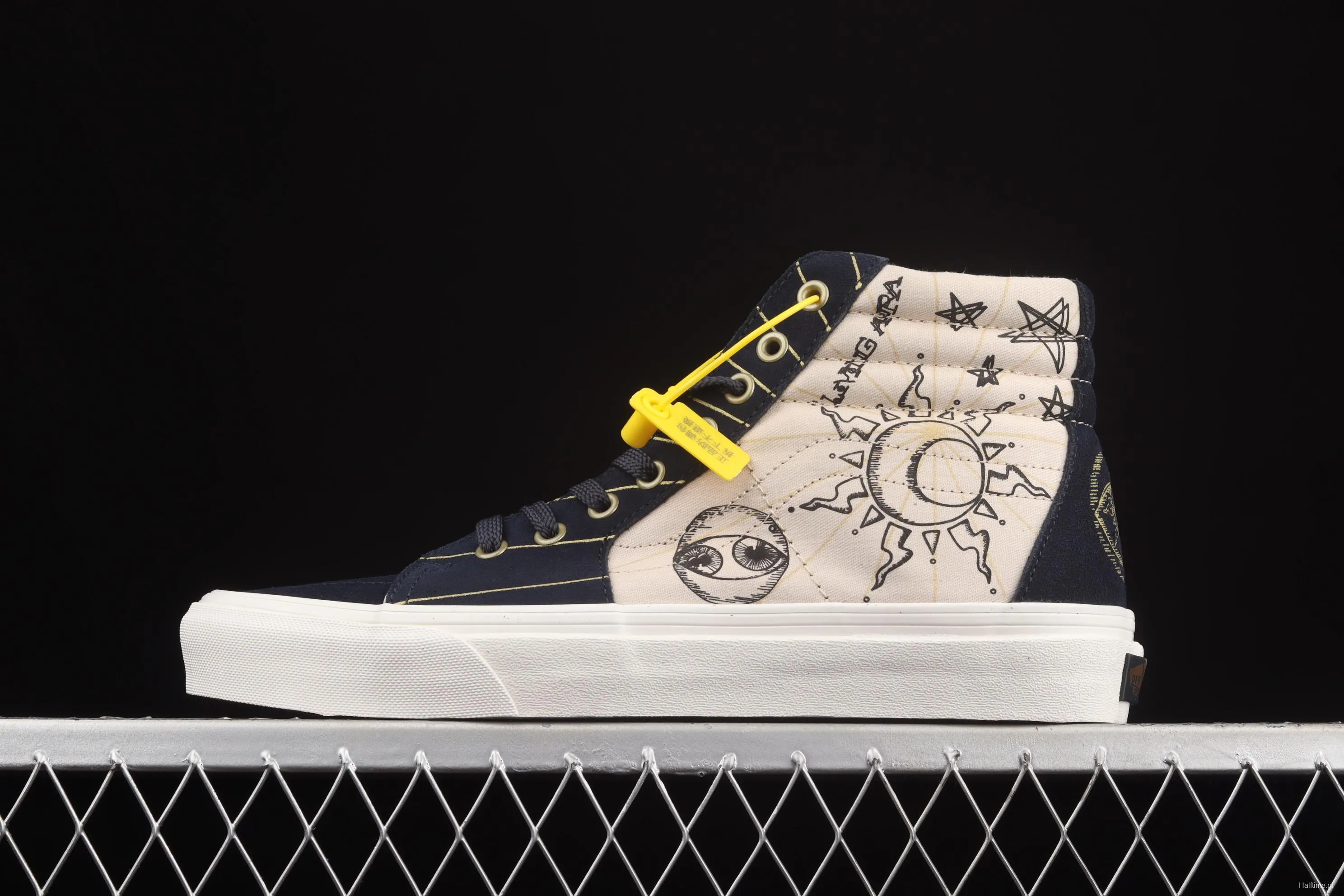 Vans Sk8-Hi retro sun snake pattern high-top casual board shoes VN0A32QG4UA