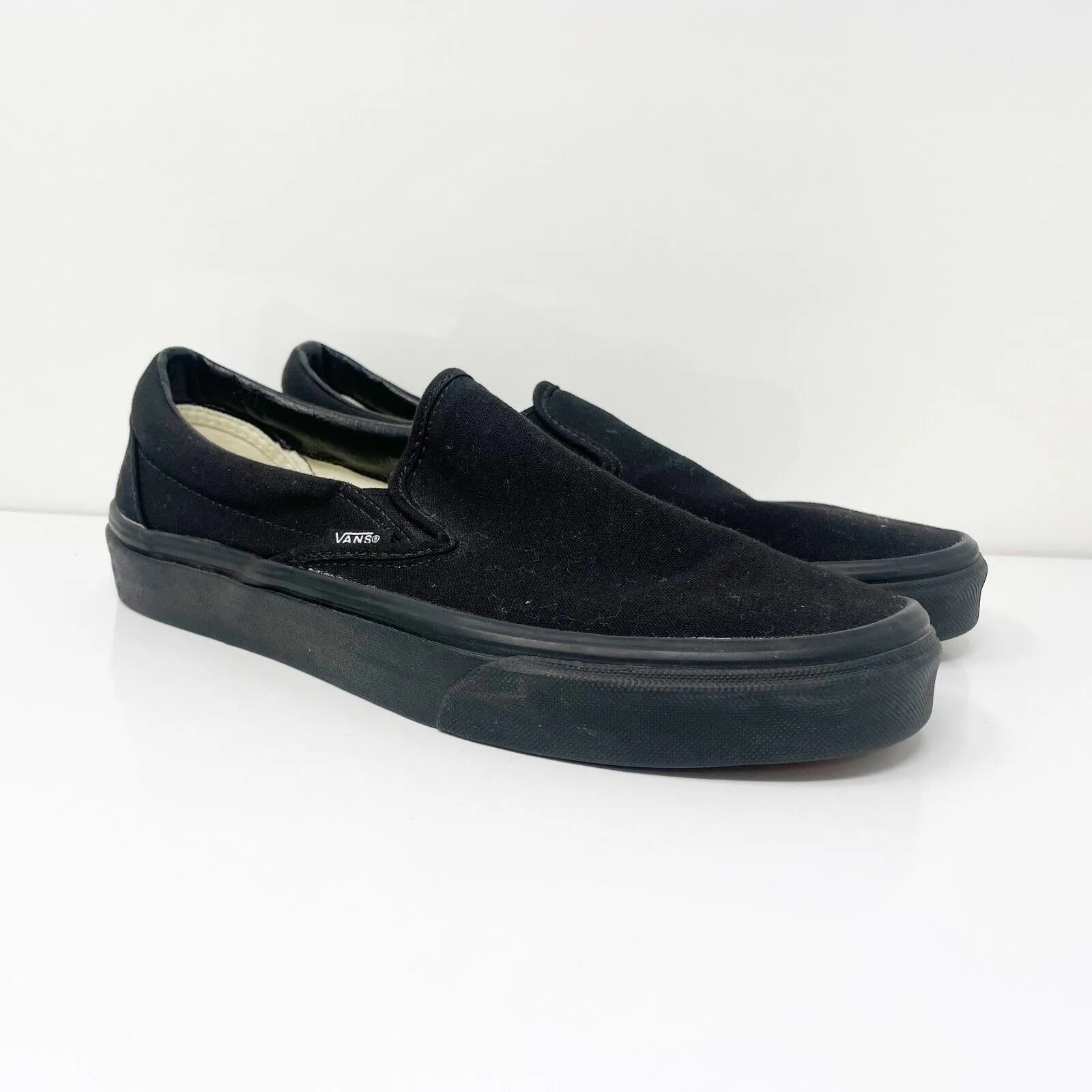 Vans Unisex Classic 721565 Black Casual Shoes Sneakers Size M 9 W 10.5