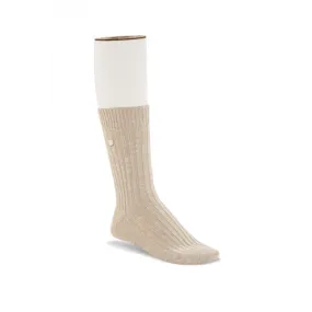 Women’s Birkenstock Cotton Slub Sock – Beige|White